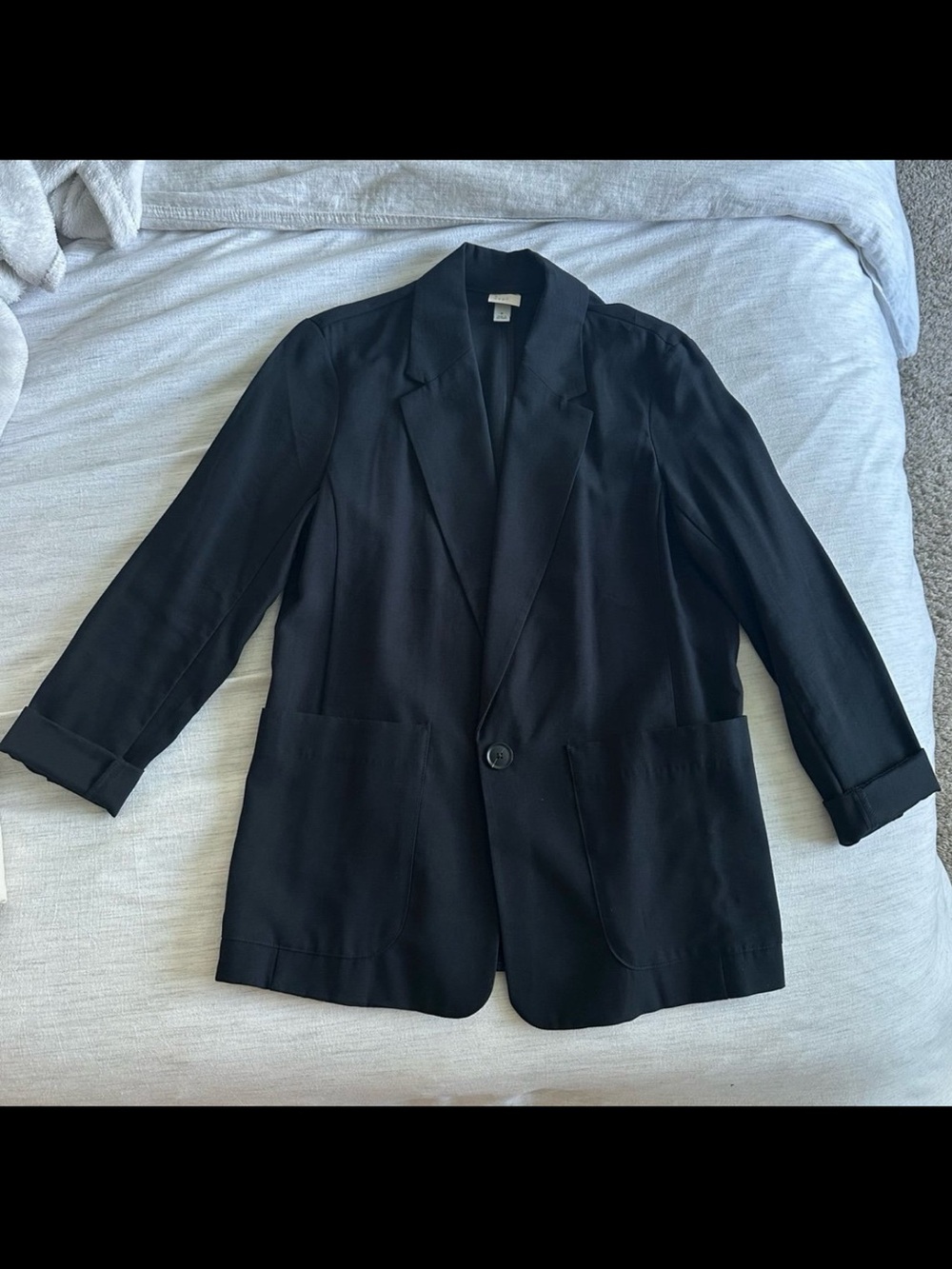 Women’s Black Single-Button Blazer